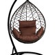 Фото №3 Подвесное кресло-кокон ALICANTE коричневый + каркас