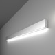 Фото №2 Линейный светодиодный накладной односторонний светильник 103см 20Вт 6500К матовое серебро 100-100-30-103