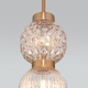 Фото №4 Подвесной светильник со стеклянными плафонами 50186/2 латунь