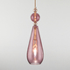 Фото №2 Подвесной светильник со стеклянным плафоном 50202/1 пурпурный