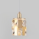 Фото №2 Подвесной светильник с хрусталем 50101/1 перламутровое золото