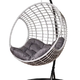 Фото №15 Подвесное кресло-кокон FLATA серый + каркас